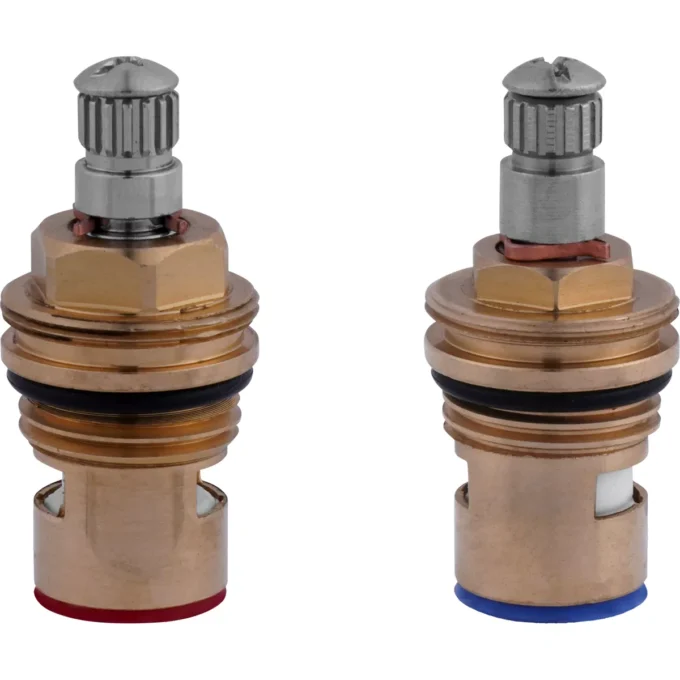 1015 - M22 Reparo 22mm 1-4 volta cromado direito e esquerdo para misturador com parafuso jogo
