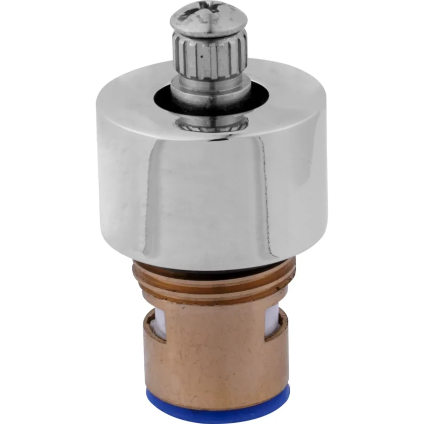 1015 M22 Reparo 22mm 1-4 volta cromado para torneira com parafuso e capacete