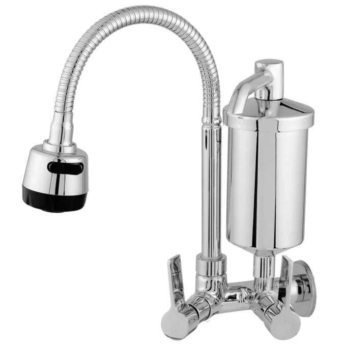 3172 - Torneira Cozinha Parede Filtro Gourmet - Copo Metal -  C70