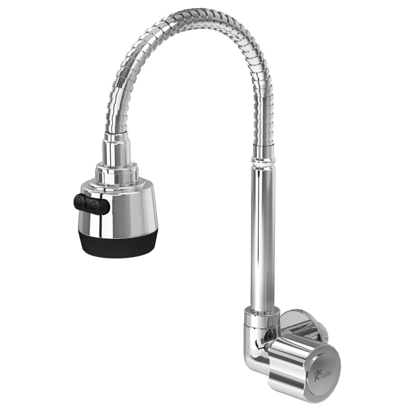 3368 - Torneira Cozinha Parede Bica Flexível Gourmet - C40