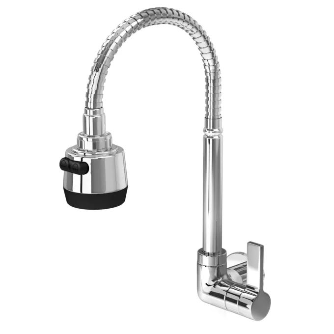 3368 - Torneira Cozinha Parede Bica Flexível Gourmet - C70