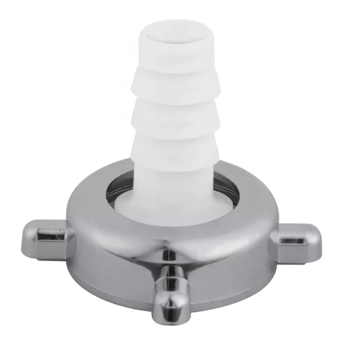 4219 - Bico e porca ABS 3-4 cromado para torneira jardim