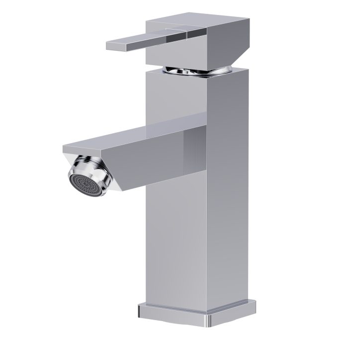 4409 - Misturador Monocomando Lavatório Mesa Bica Baixa Square - Cr