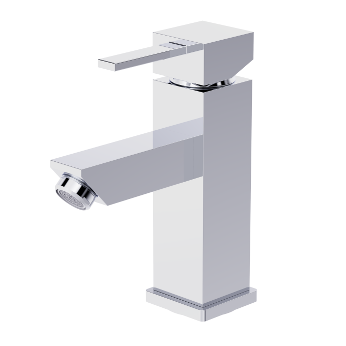 4409 - Misturador Monocomando Lavatório Mesa Bica Baixa Square - Cr