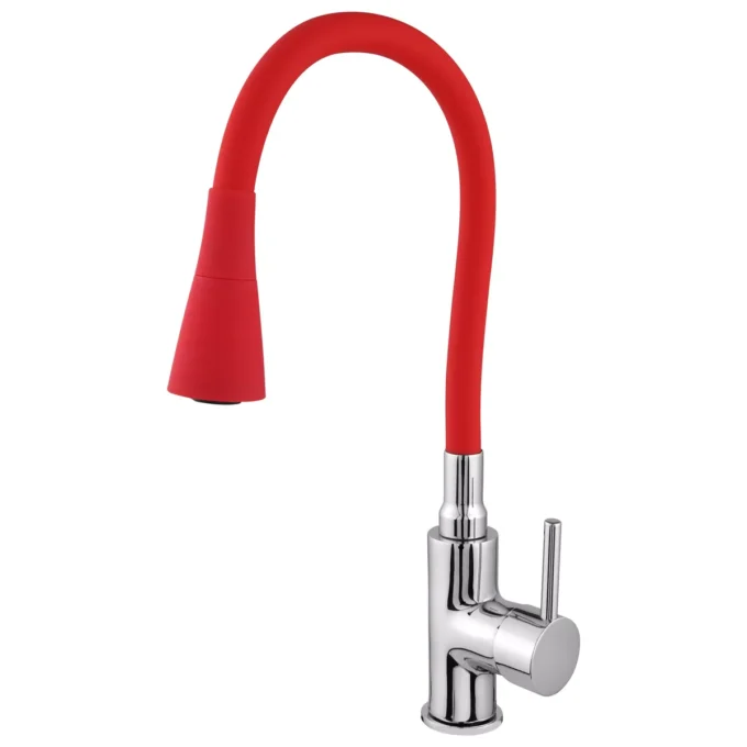 4464 - Misturador Monocomando Cozinha de Mesa Bica Alta Cano Flexível Stander Color Duo