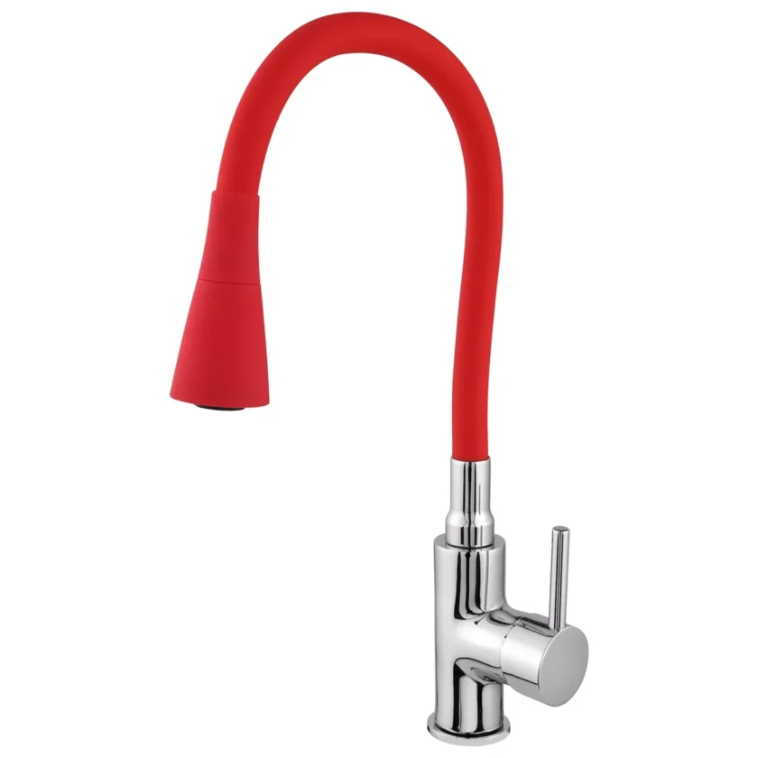4464 - Misturador Monocomando Cozinha de Mesa Bica Alta Cano Flexível Stander Color Duo