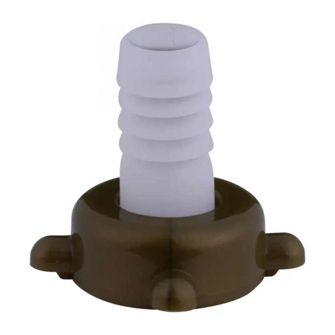 4684 - Bico e porca ABS 1-2 DN15 amarelo para torneira jardim