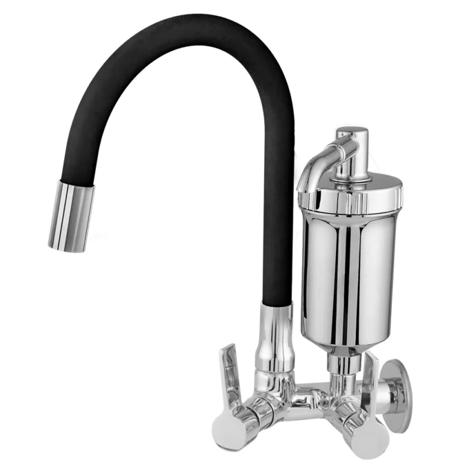6172 - Torneira Cozinha Parede com Filtro Color - Copo ABS