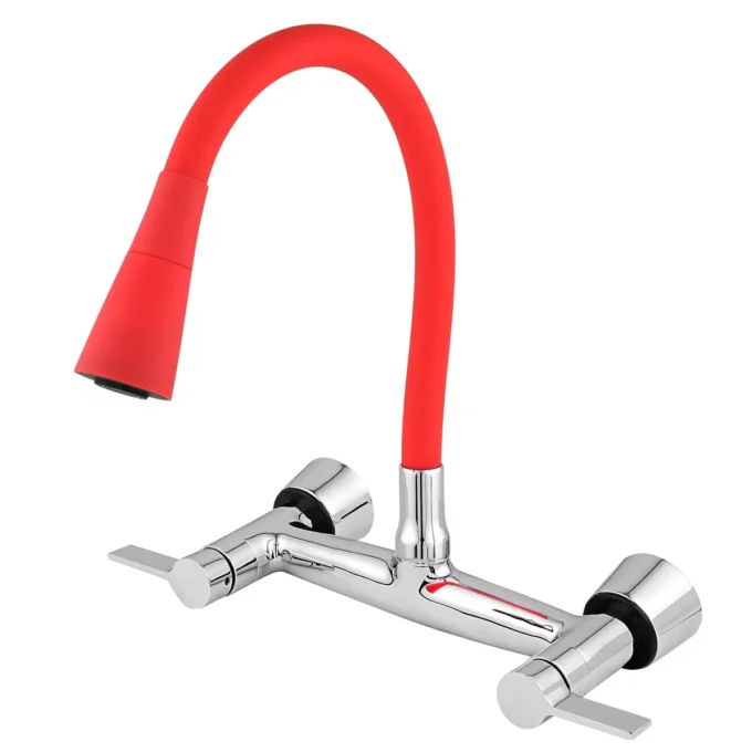 6310 - Misturador Cozinha Parede Color Duo Red