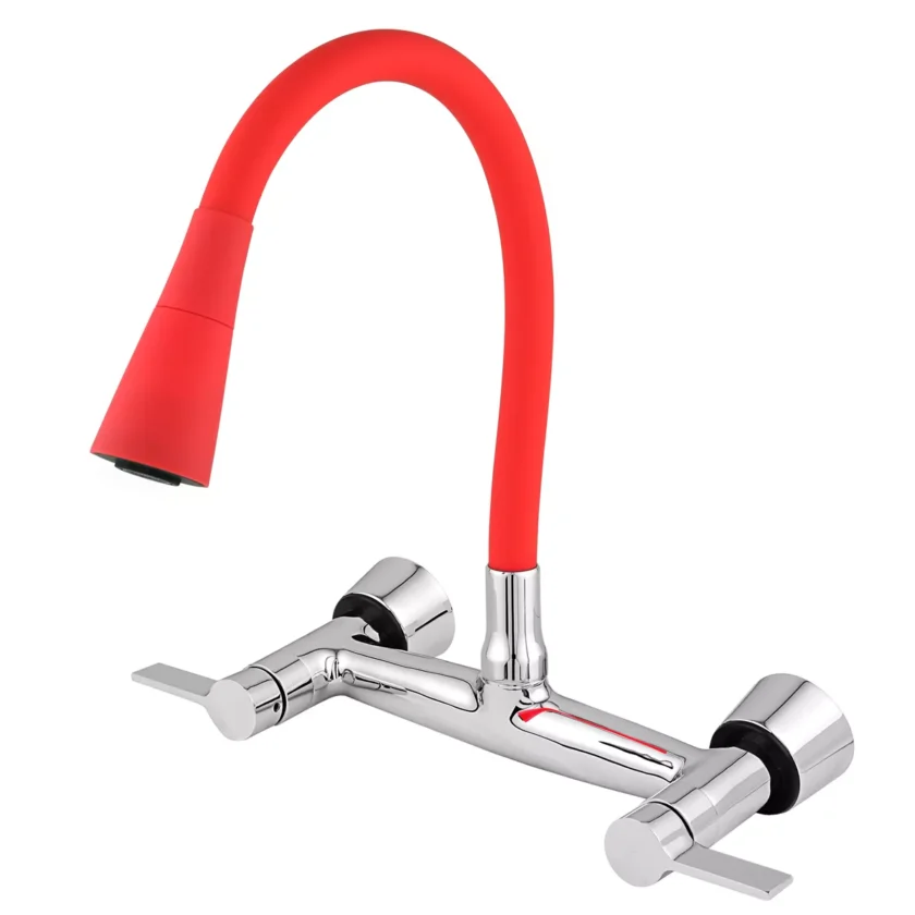 6310 - Misturador Cozinha Parede Color Duo Red