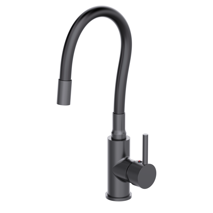 9065 - Misturador Monocomando Cozinha de Mesa Bica Alta Stander Concept Black