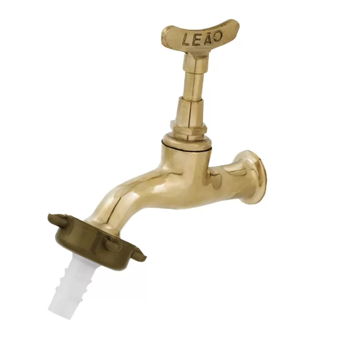 1130 - Torneira Jardim amarela com bico 1.2 DN15 x 3.4 DN20 Chaveta