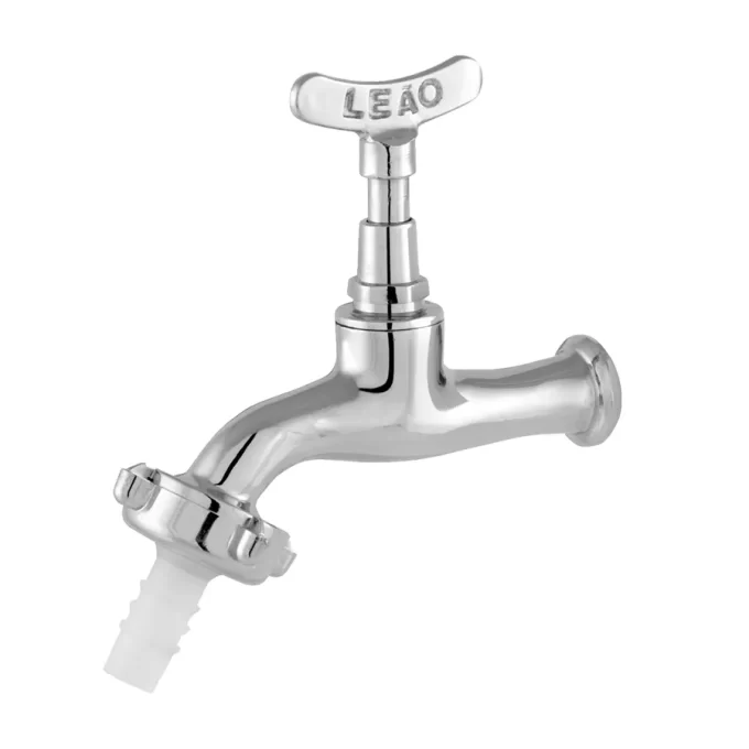 1130 - Torneira Jardim cromada com bico 1.2 DN15 x 3.4 DN20 Chaveta