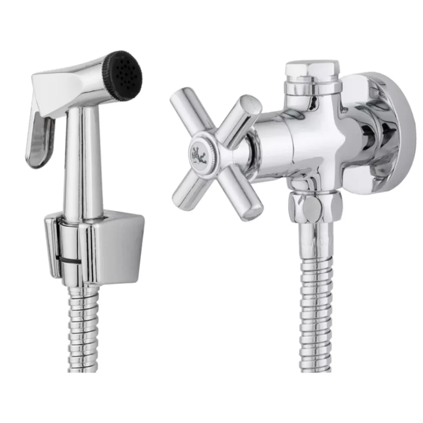 1803 - Ducha higienica com registro de derivação 120cm gatilho metal