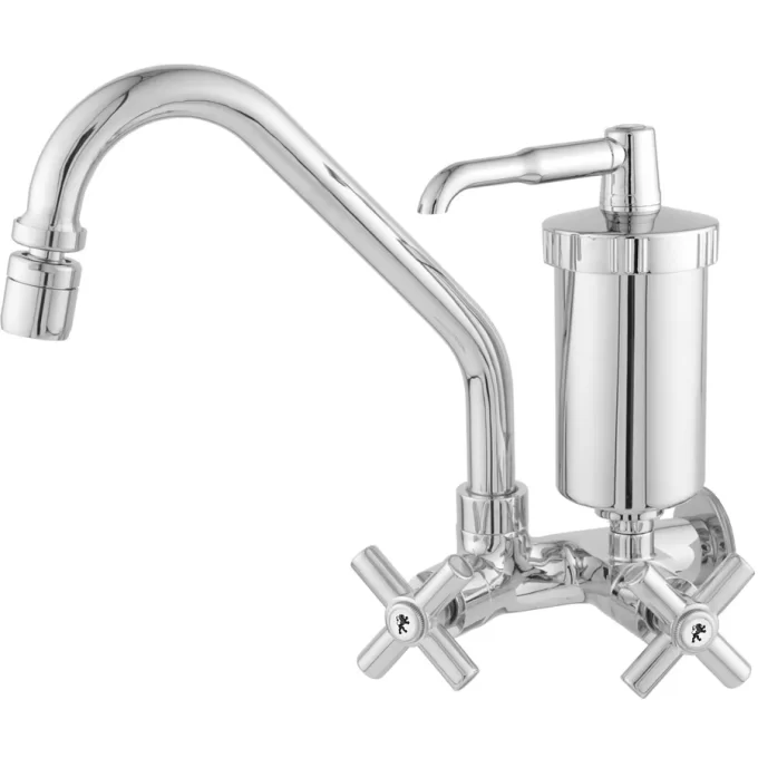 2172 - Torneira cozinha parede bica alta arejador articulado filtro ABS C31