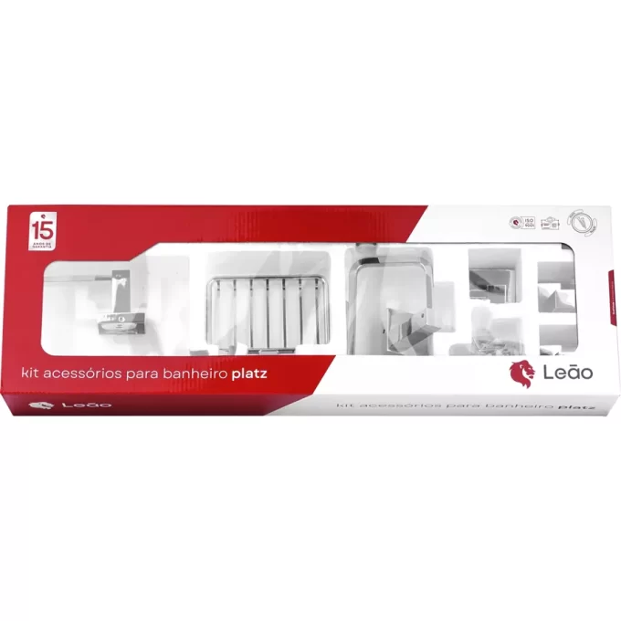 41300 - kit acessórios para banheiro platz 05 peças