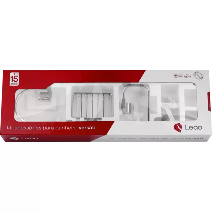 42300 - KIT ACESSÓRIOS PARA BANHEIRO VERSATO 05 PEÇAS