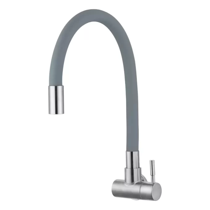 6093 - Torneira cozinha parede aço inox 304 color cinza
