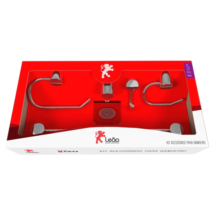 16102 - kit acessórios 5 peças luxo