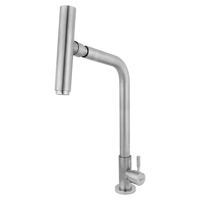 3280 - Torneira cozinha mesa alta com bica articulada aço inox 304