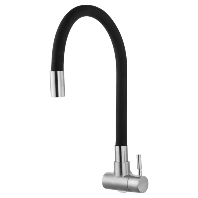 6093 - Torneira cozinha parede aço inox 304 - color black