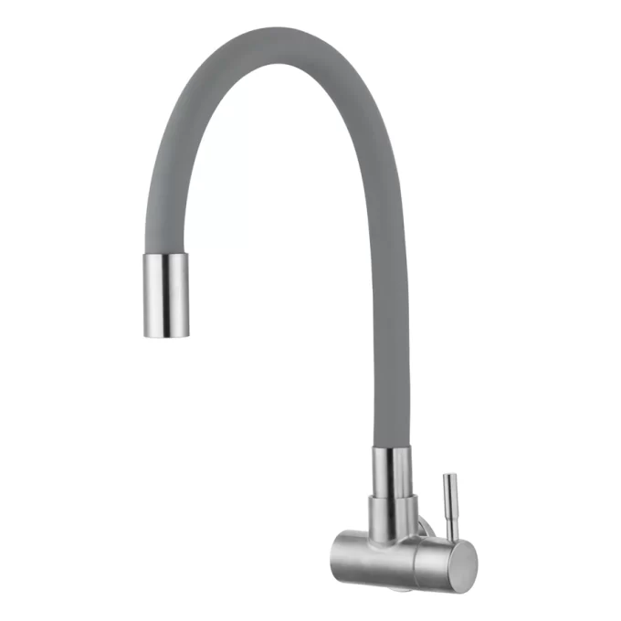 6093 - Torneira cozinha parede aço inox 304 - color cinza