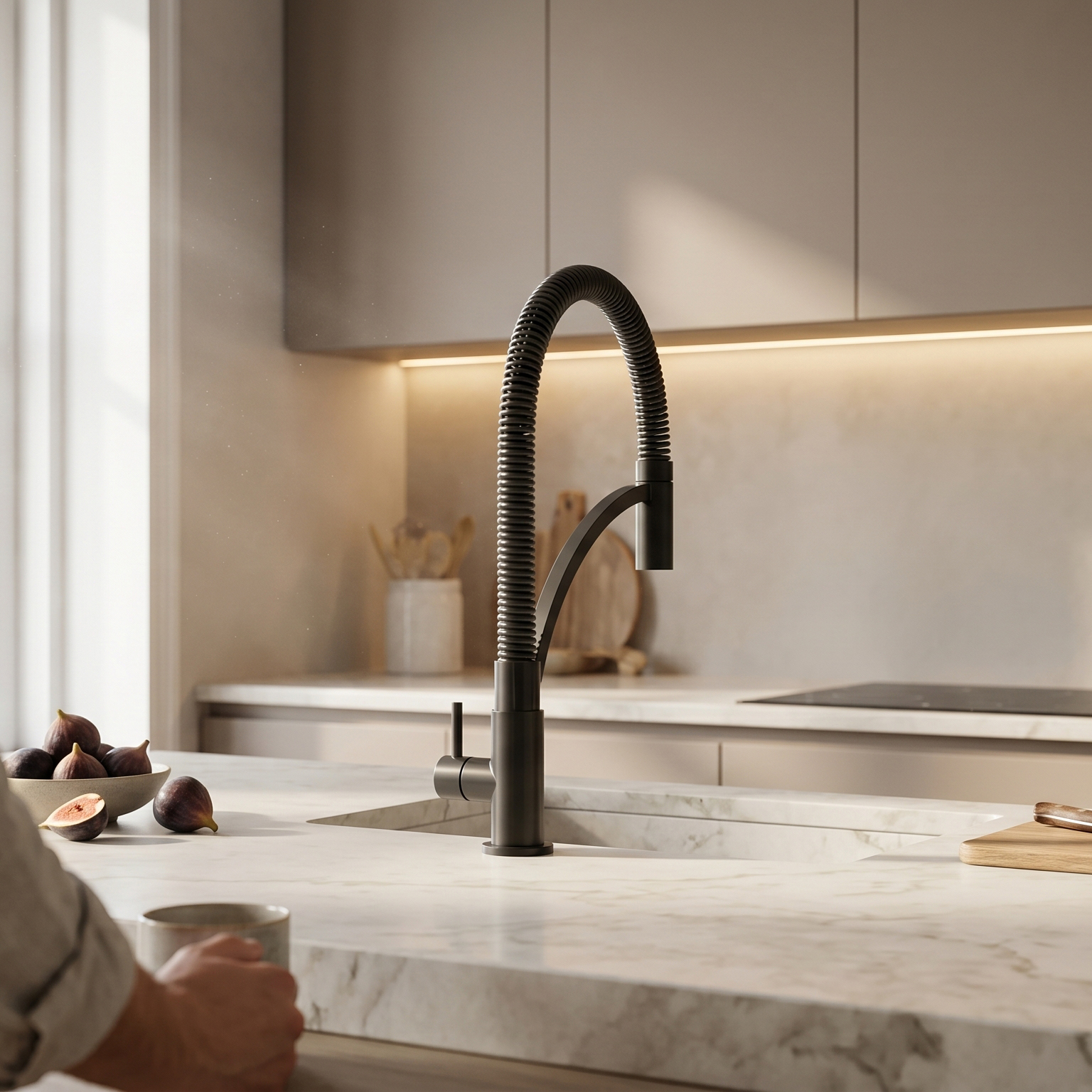 6094 - Torneira Cozinha de Mesa Évora - Gun Gray - Imagem 4