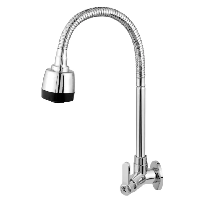 1468 - Torneira cozinha parede 1.4 de volta cromada GOURMET