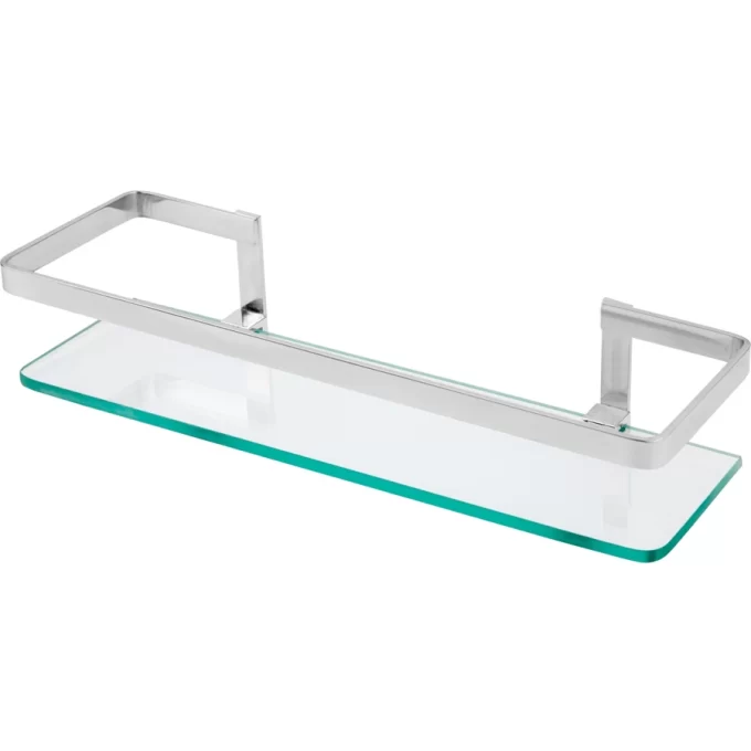 17816 - Porta shampoo retangular linear aluminio 30cm