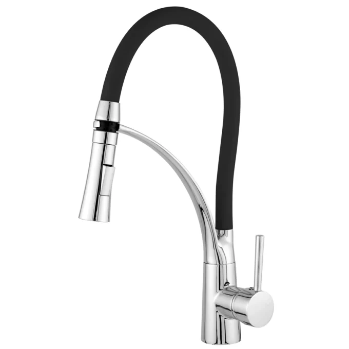 4466 - Monocomando cozinha de mesa bica alta curve color black