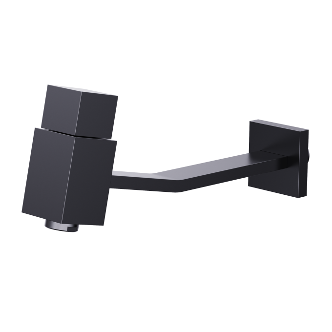 8020 - Torneira Lavatório Parede Slim Square - Black