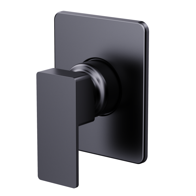 8112 - Acabamento para Registro Monocomando Square base DOCOL - black