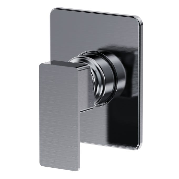 8112 – Acabamento para Registro Monocomando Square base DOCOL – Carbon