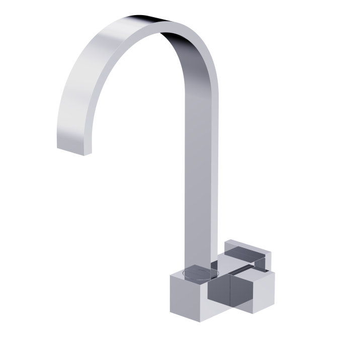 4068 - Torneira Cozinha Parede Square Clássica